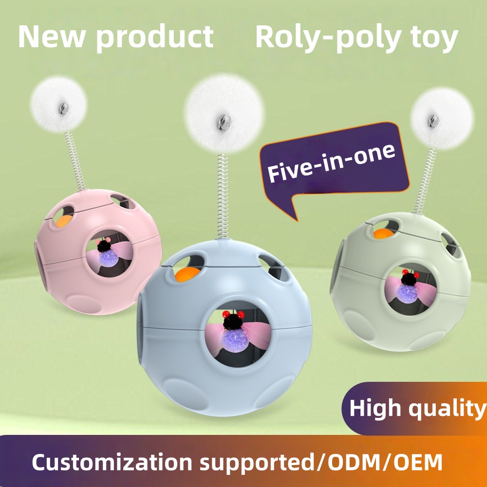 Customized pet toys, kitten toys，​​roly-poly cat toy
