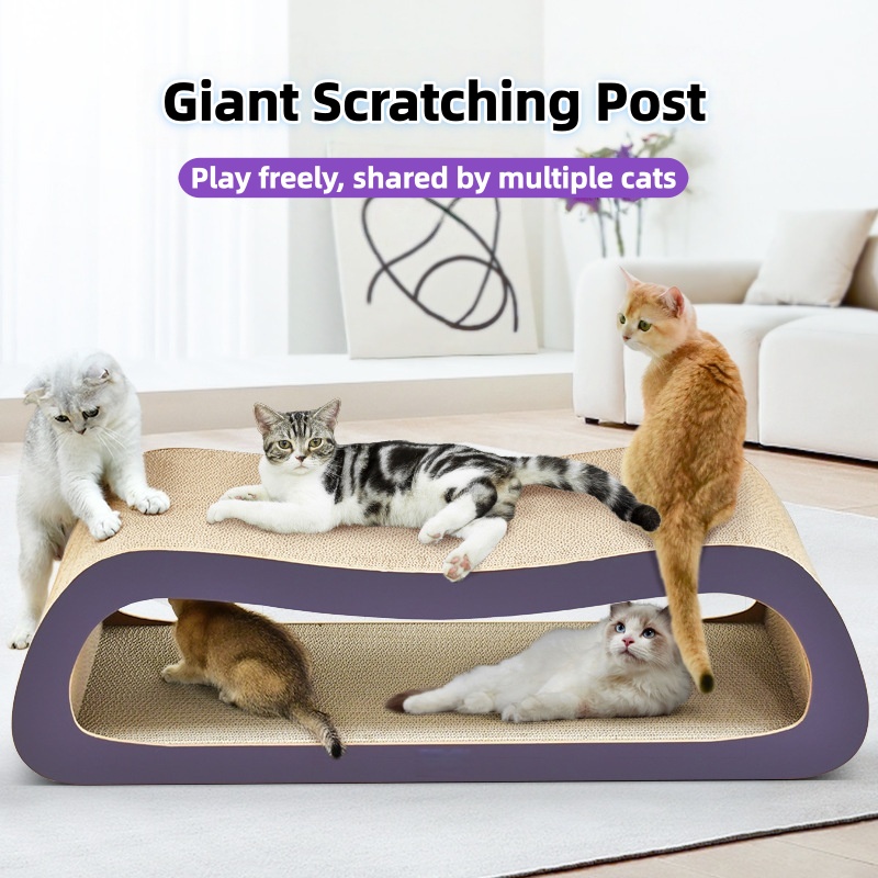 2 in 1 Corrugated Cat Scratcher,Durable Cat Scratcher Reversible