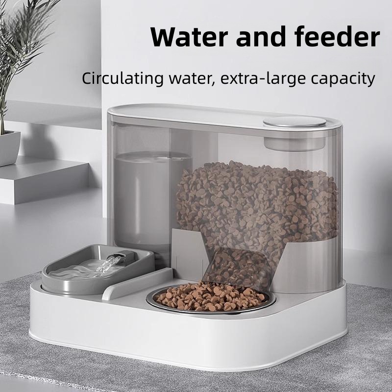 Dog water fountain, circulating fresh water fountain, automatic spit