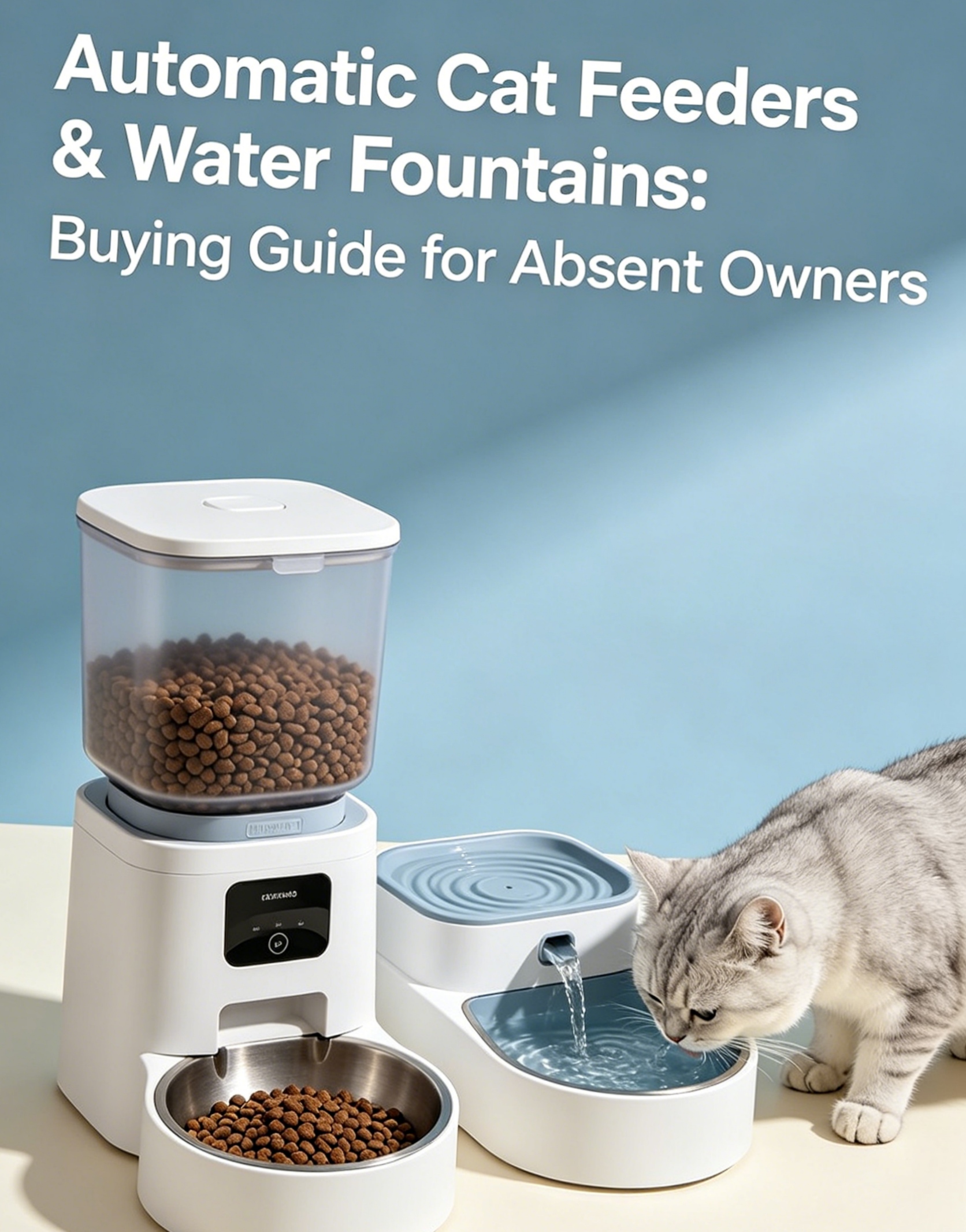 Automatic Cat Feeders & Water Fountains: Complete Buying Guide for Busy & Away Cat Owners